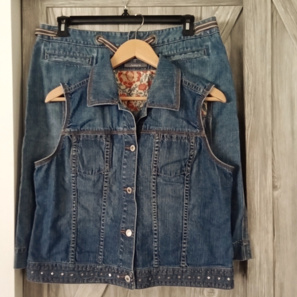 Liz Claiborne Jean Skirt 14 - Picture 8 of 8